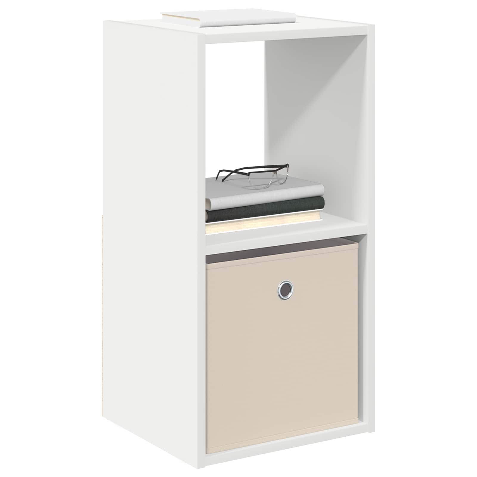 Table de chevet 2 pcs Blanc 35 x 32 x 68,5 cm Bois d'ingénierie - XIOS