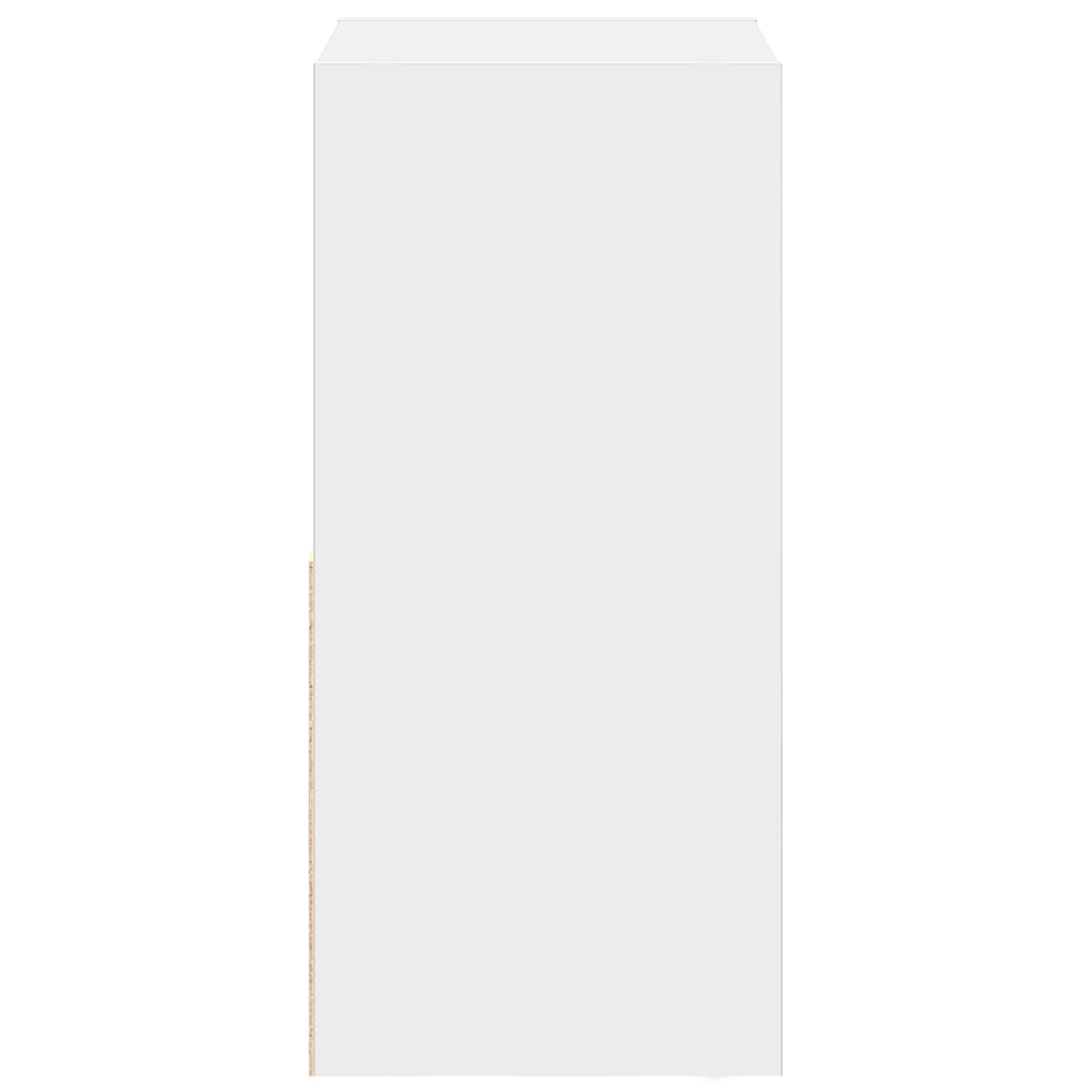 Table de chevet 2 pcs Blanc 35 x 32 x 68,5 cm Bois d'ingénierie - XIOS