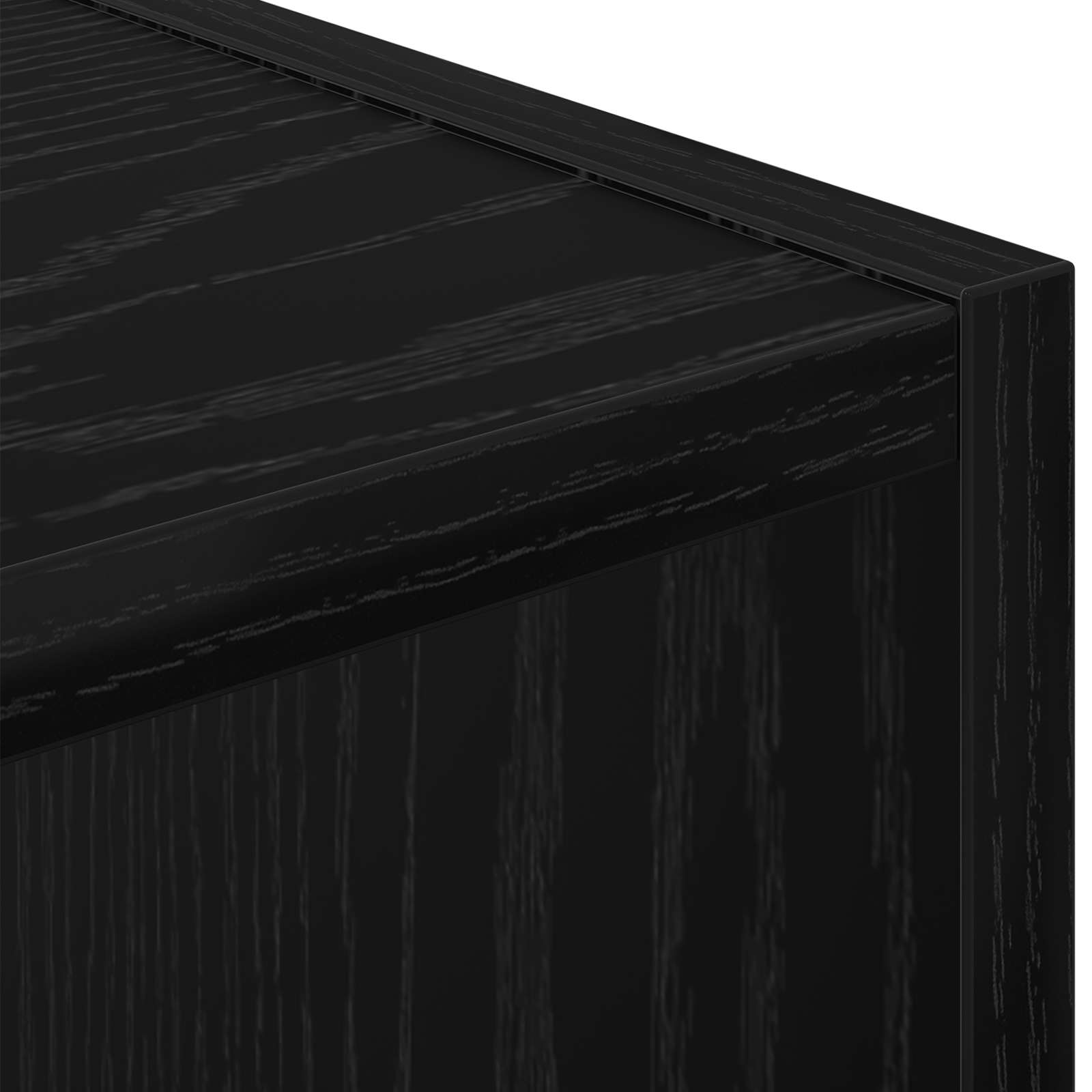 Table de chevet 2 pc Chêne noir 35 x 32 x 68,5 cm - XIOS