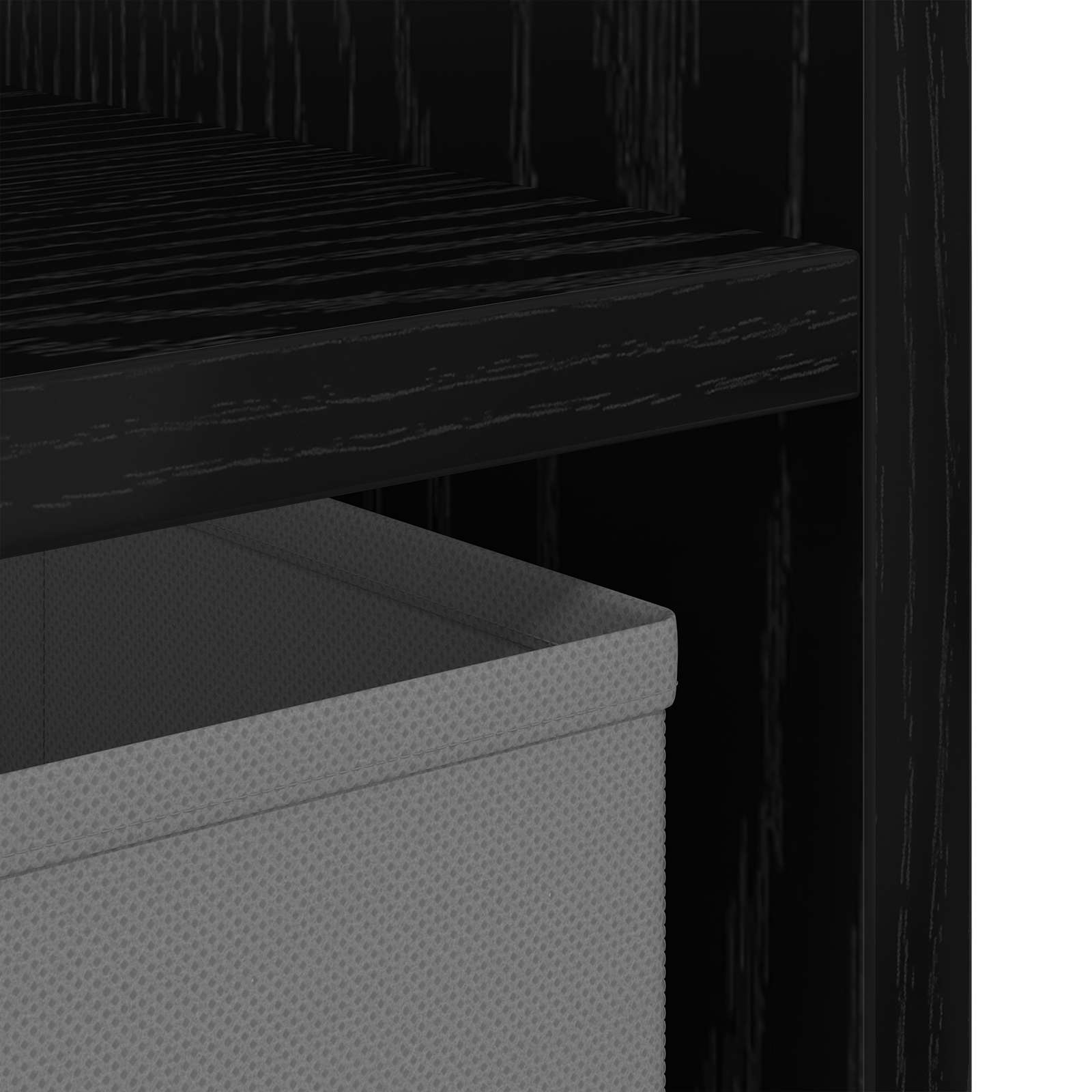Table de chevet 2 pc Chêne noir 35 x 32 x 68,5 cm - XIOS
