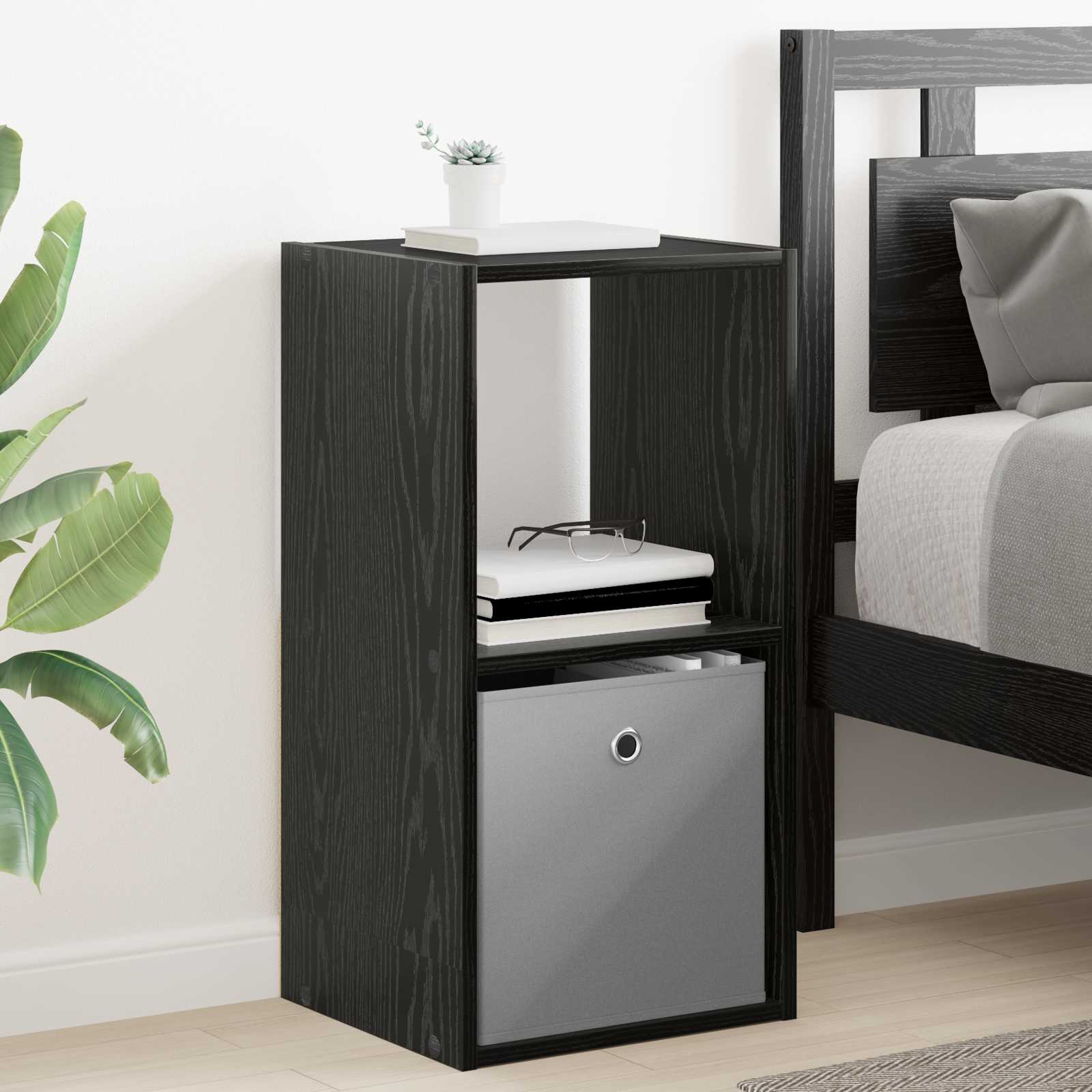 Table de chevet 2 pc Chêne noir 35 x 32 x 68,5 cm - XIOS
