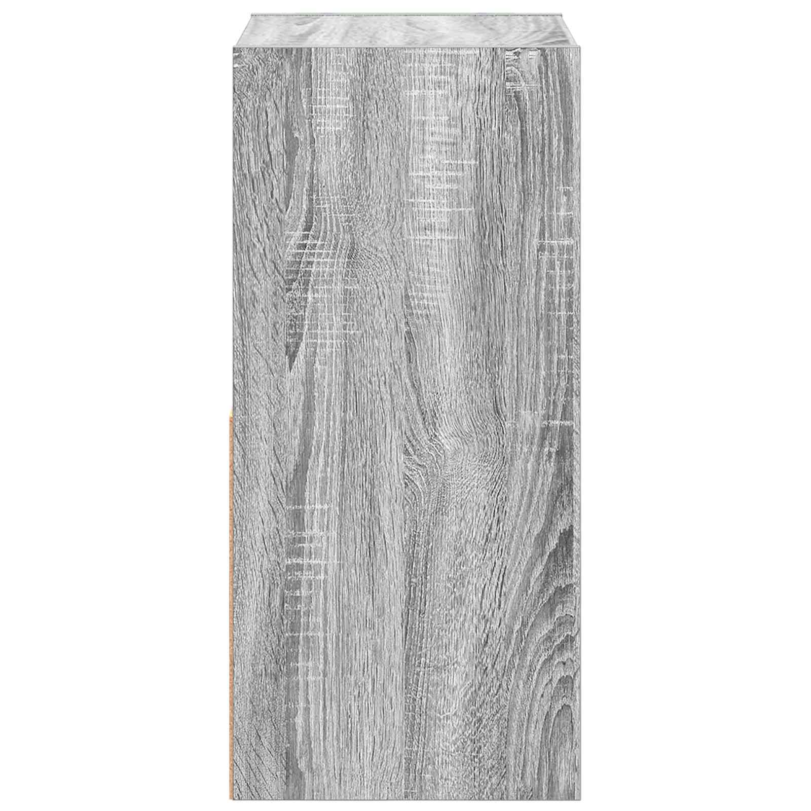 Table de chevet avec tiroir 2 pcs Gris Sonoma 35 x 32 x 68,5 cm - XIOS