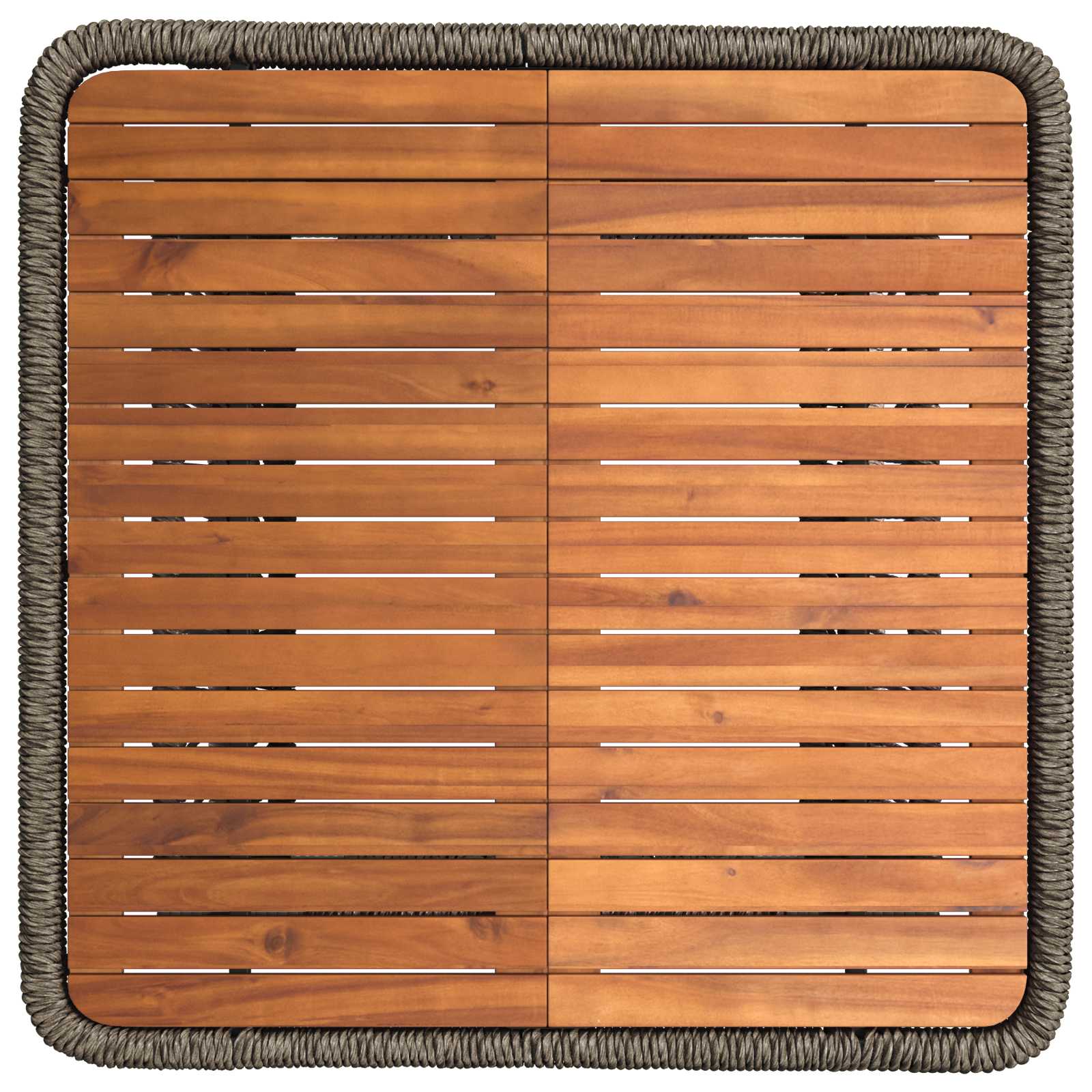 Ensemble de salle à manger pour jardin 3 pcs Gris et Gris foncé - XIOS