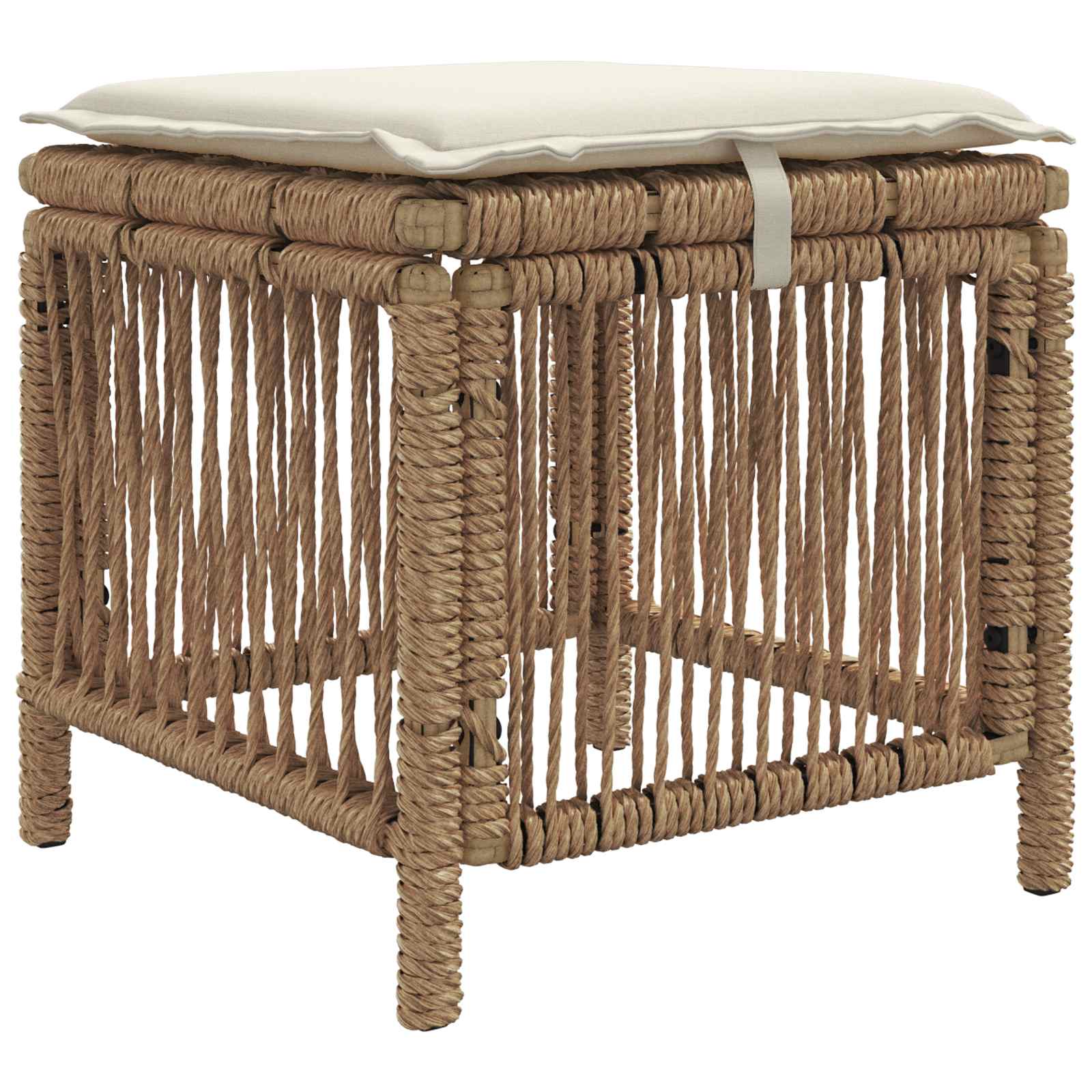 Ensemble de salle à manger pour jardin 3 pcs Beige et crème - XIOS