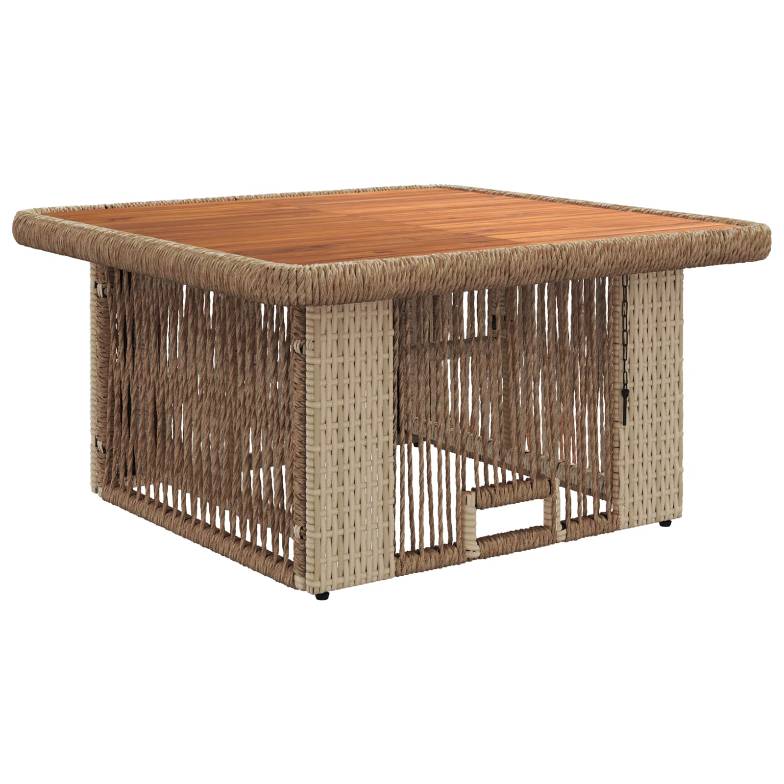 Ensemble de salle à manger pour jardin 3 pcs Beige et crème - XIOS