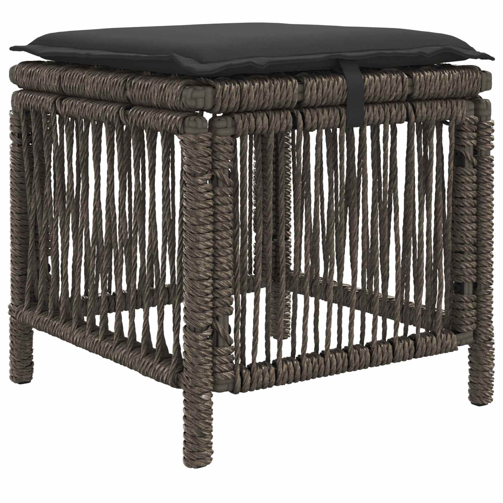Ensemble de salle à manger pour jardin 4 pcs Gris et Gris foncé - XIOS