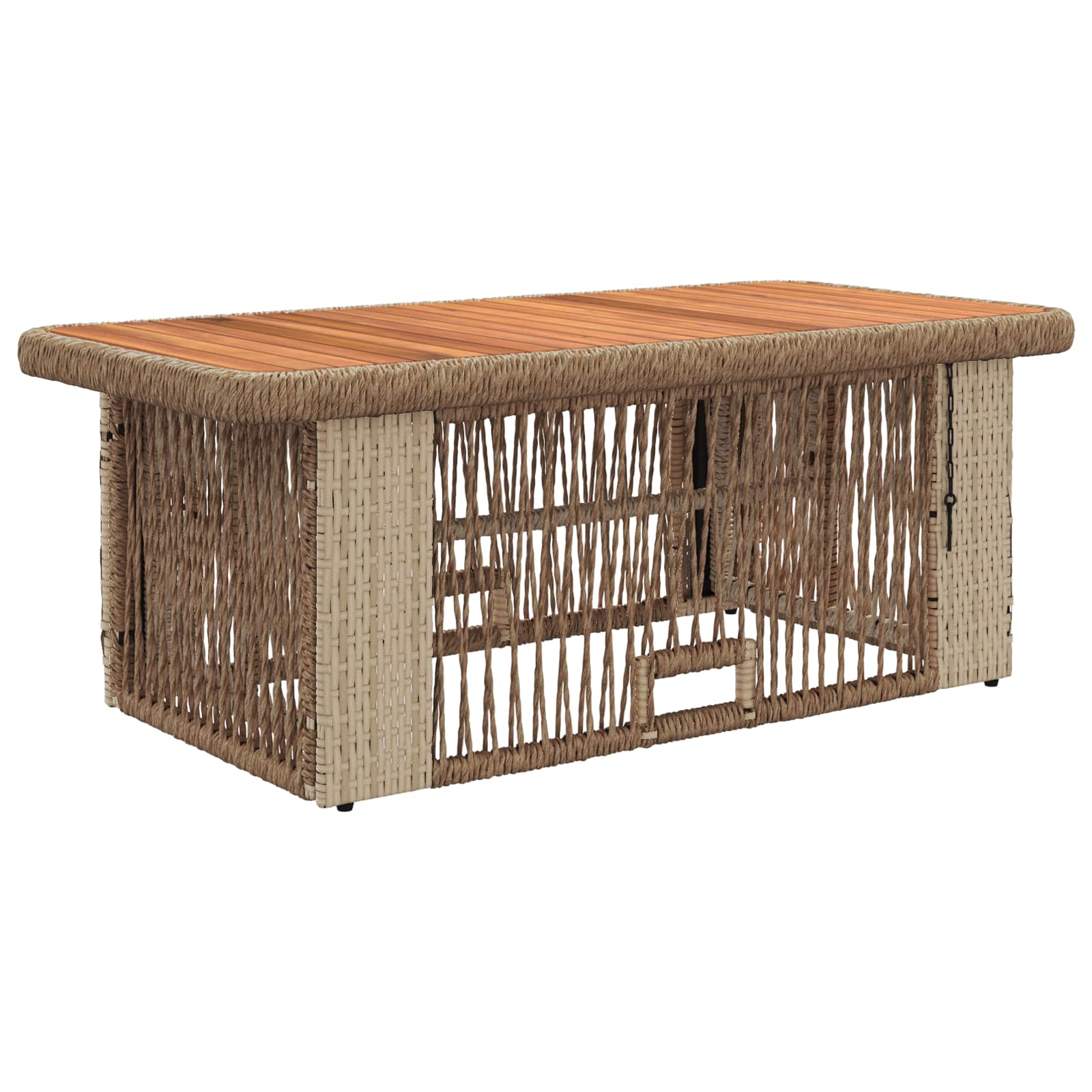 Ensemble de salle à manger pour jardin 4 pcs Beige et crème - XIOS