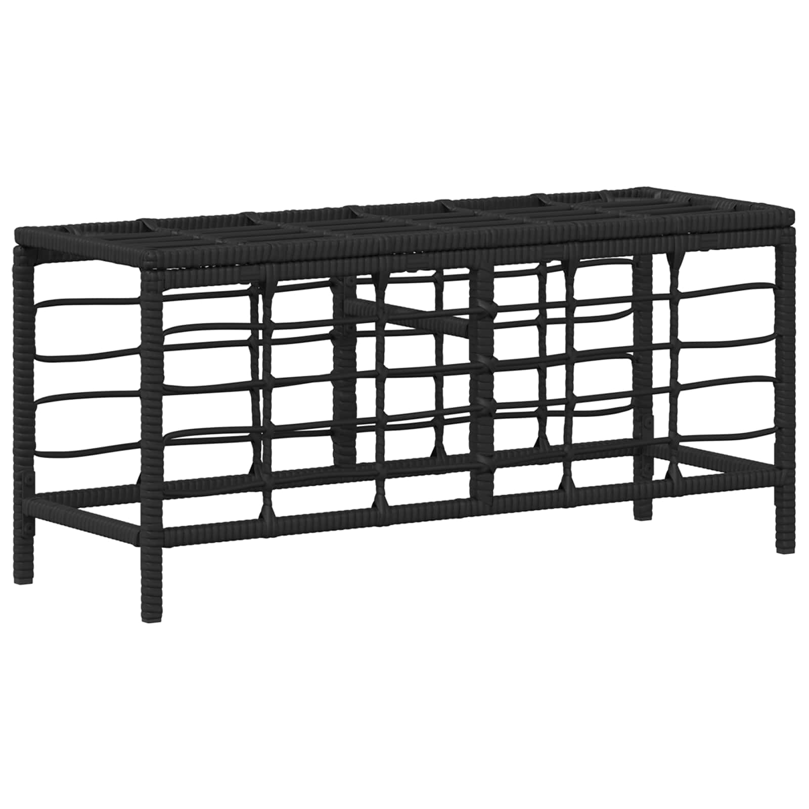 Ensemble de salle à manger pour jardin 3 pcs Noir et gris - XIOS