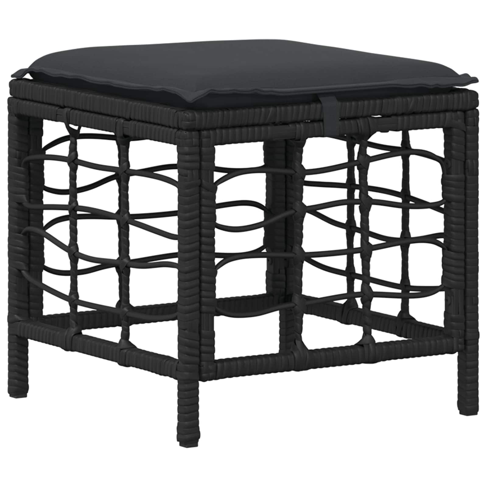 Ensemble de salle à manger pour jardin 3 pcs Noir et gris - XIOS
