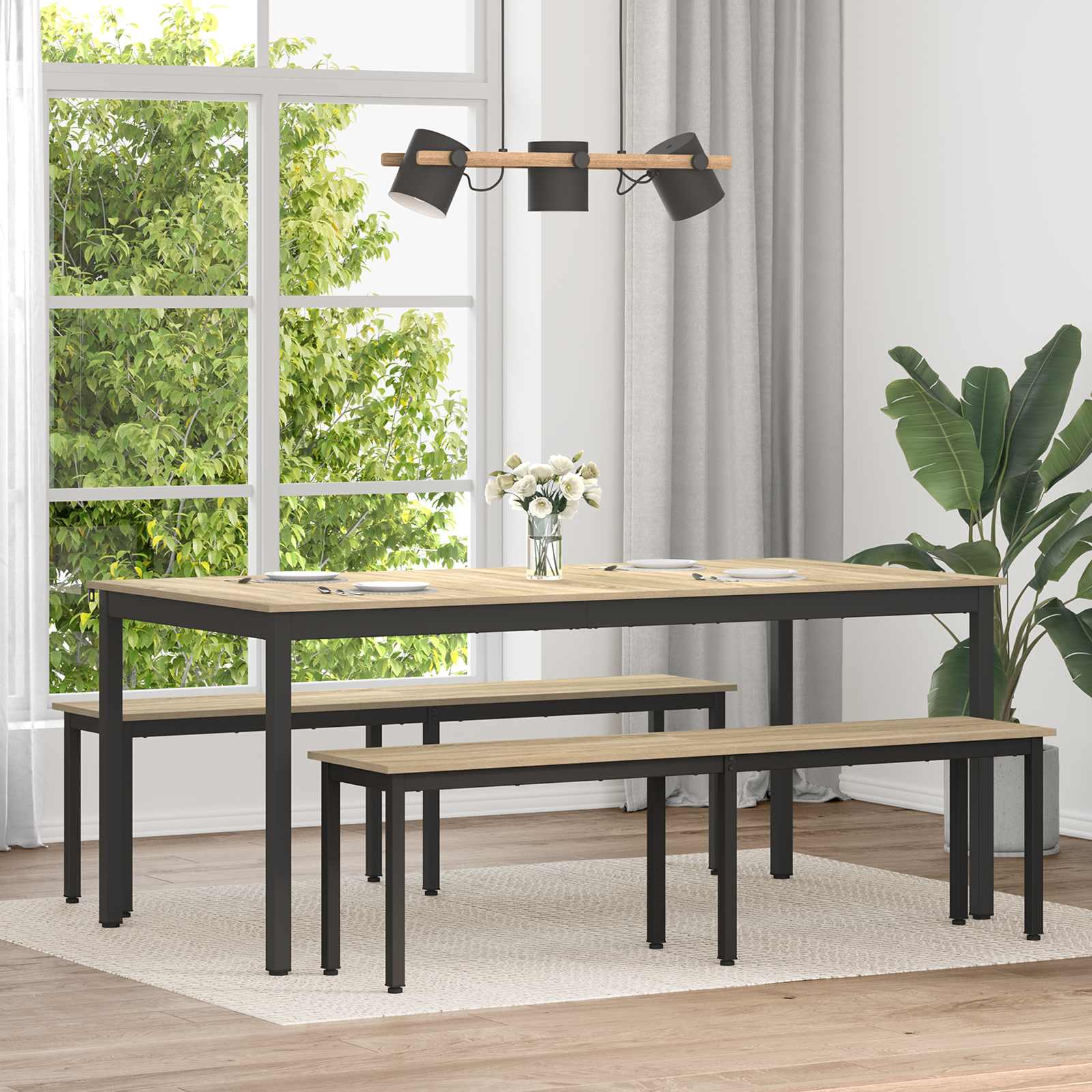 Table de salle à manger / Table de repas Bois d'ingénierie - XIOS