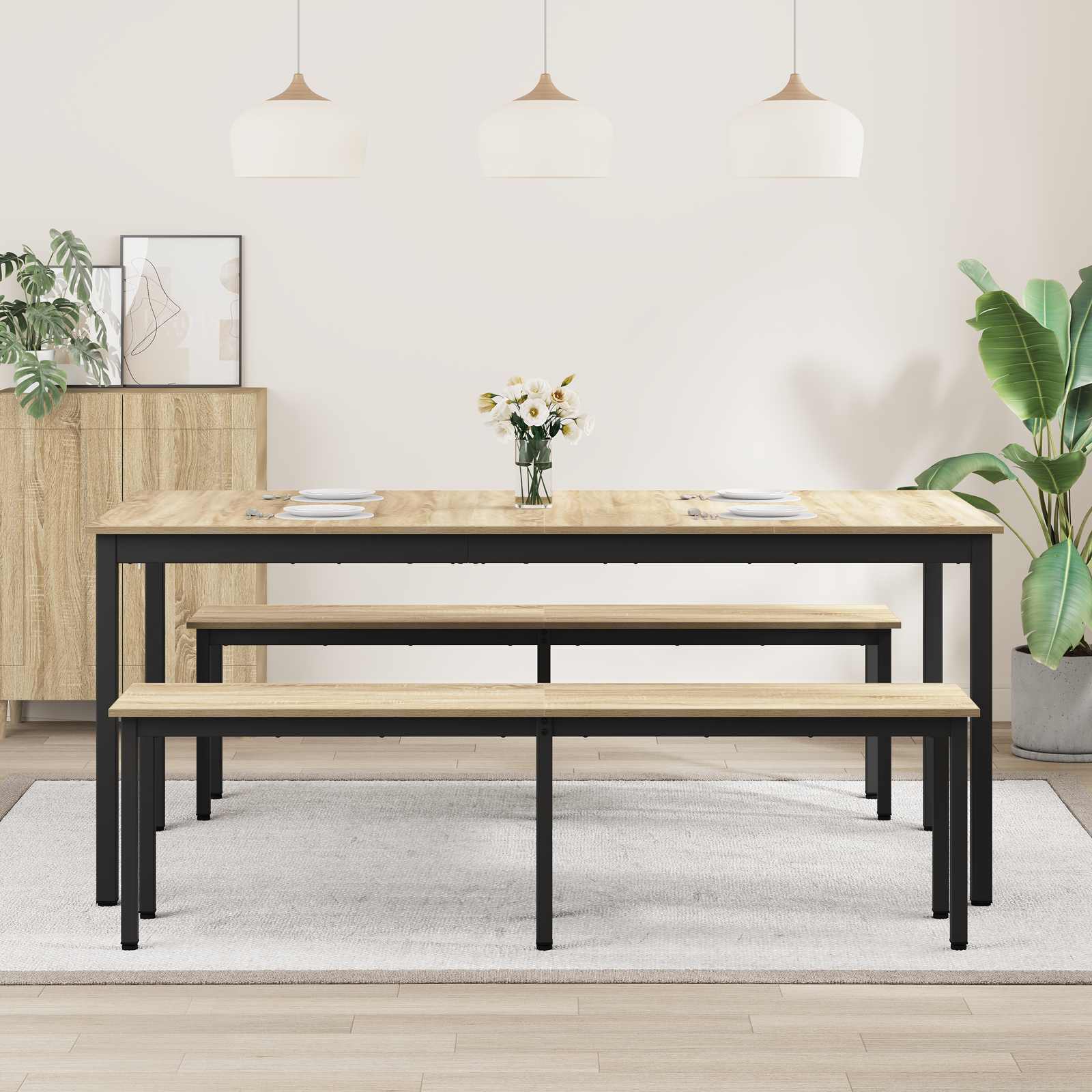 Table de salle à manger / Table de repas 180 x 90 x 75 cm