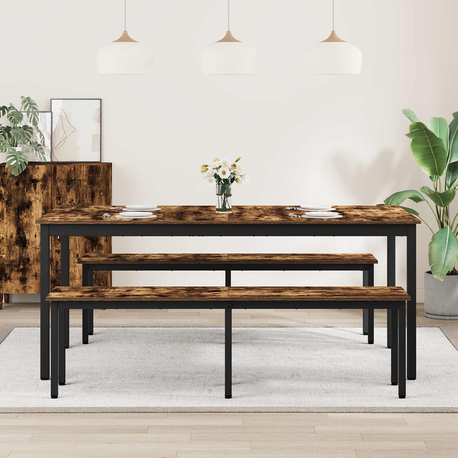 Table de salle à manger / Table de repas 2 pc 180 x 90 x 75 cm