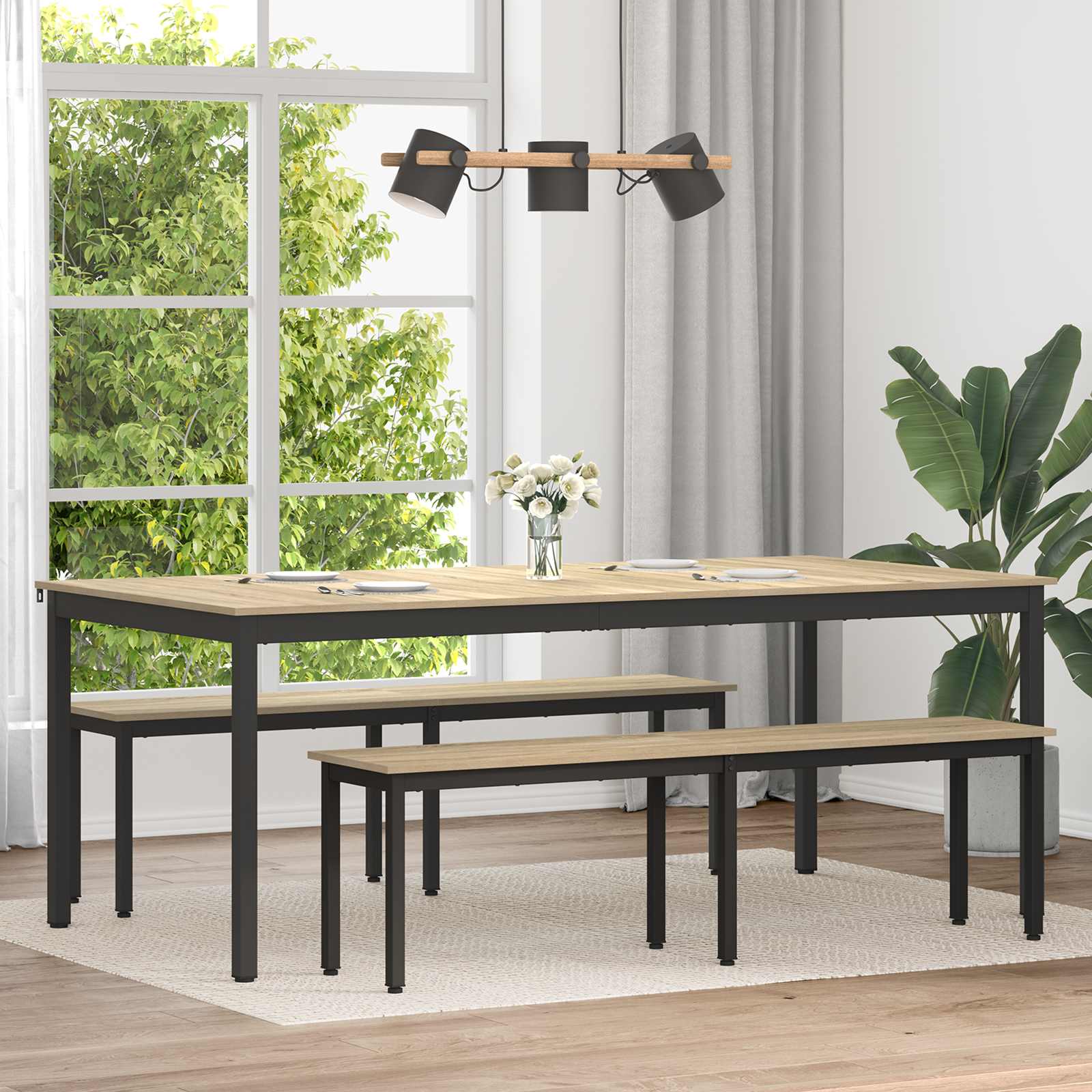 Table de salle à manger / Table de repas Bois d'ingénierie - XIOS
