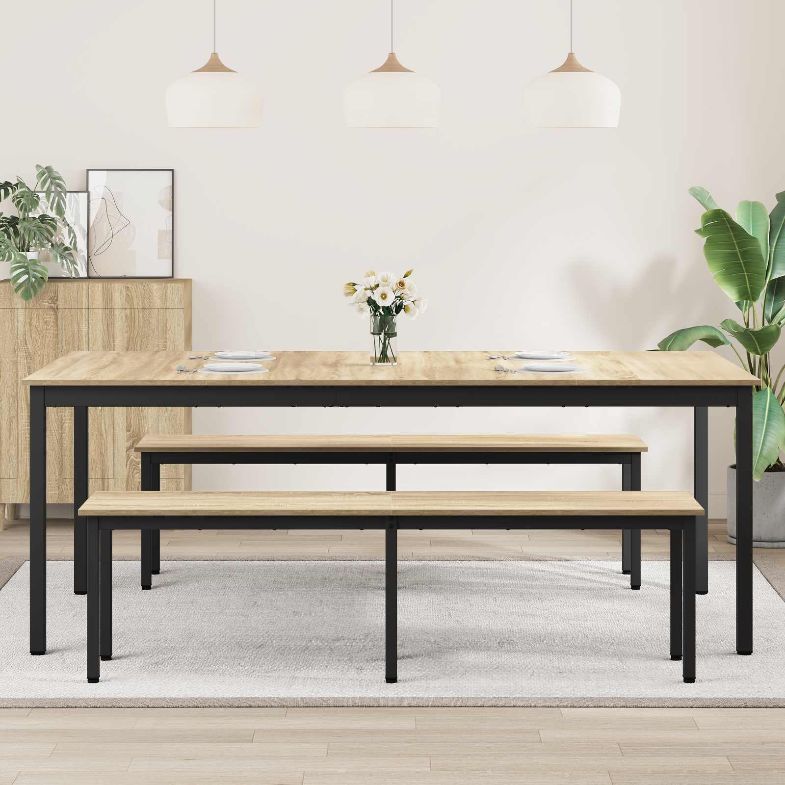 Table de salle à manger / Table de repas 200 x 100 x 75 cm