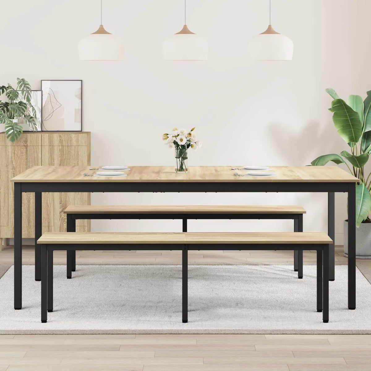 Table de salle à manger / Table de repas 200 x 100 x 75 cm - XIOS