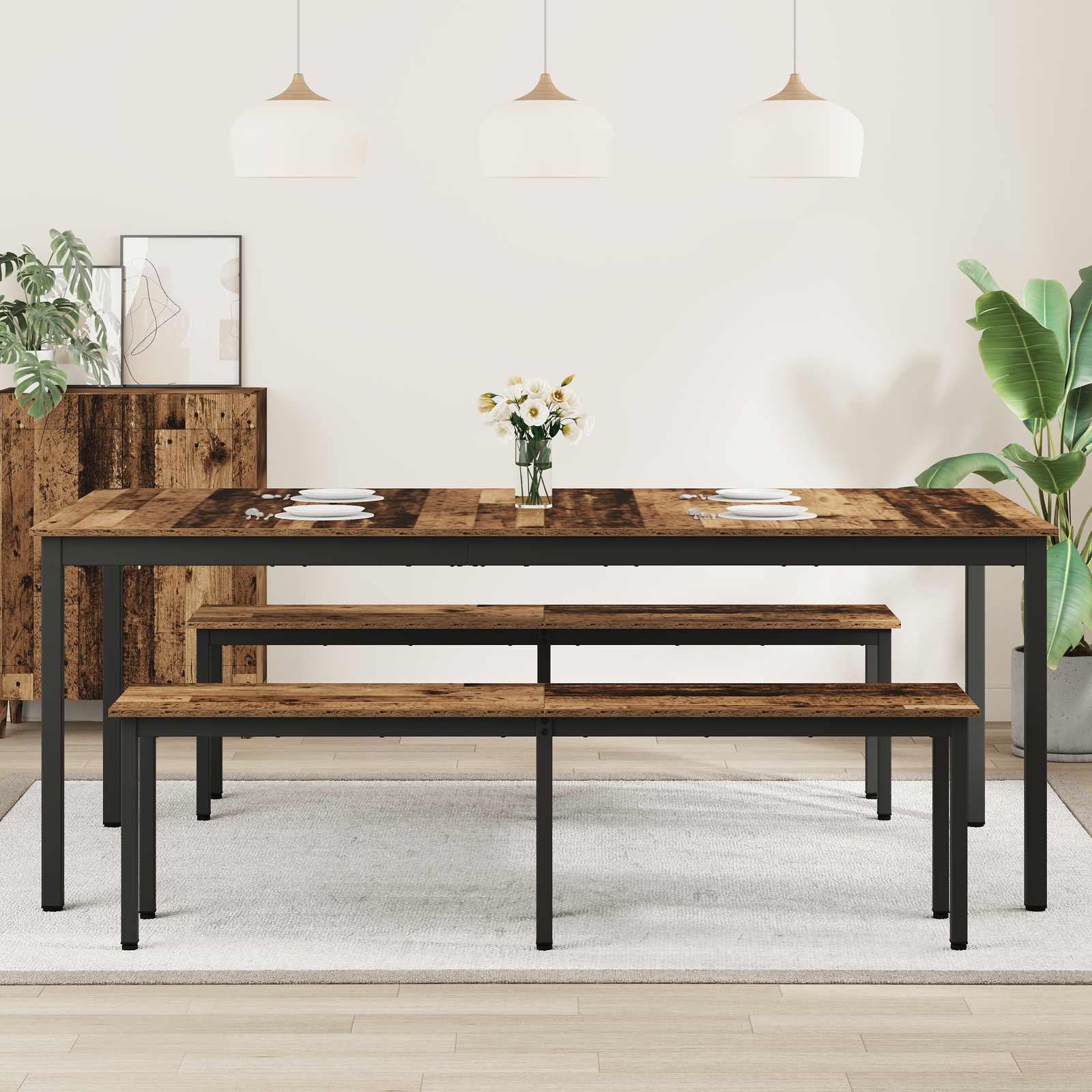 Table de salle à manger / Table de repas 200 x 100 x 75 cm - XIOS