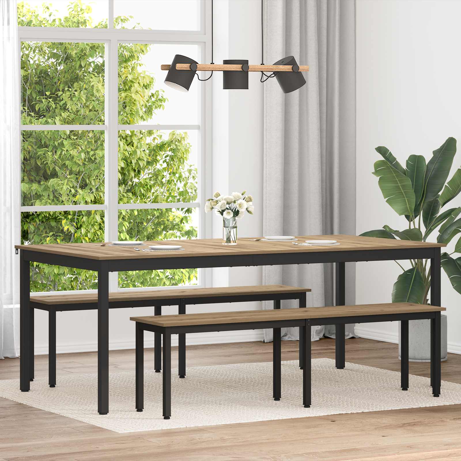Table de salle à manger / Table de repas 200 x 100 x 75 cm - XIOS