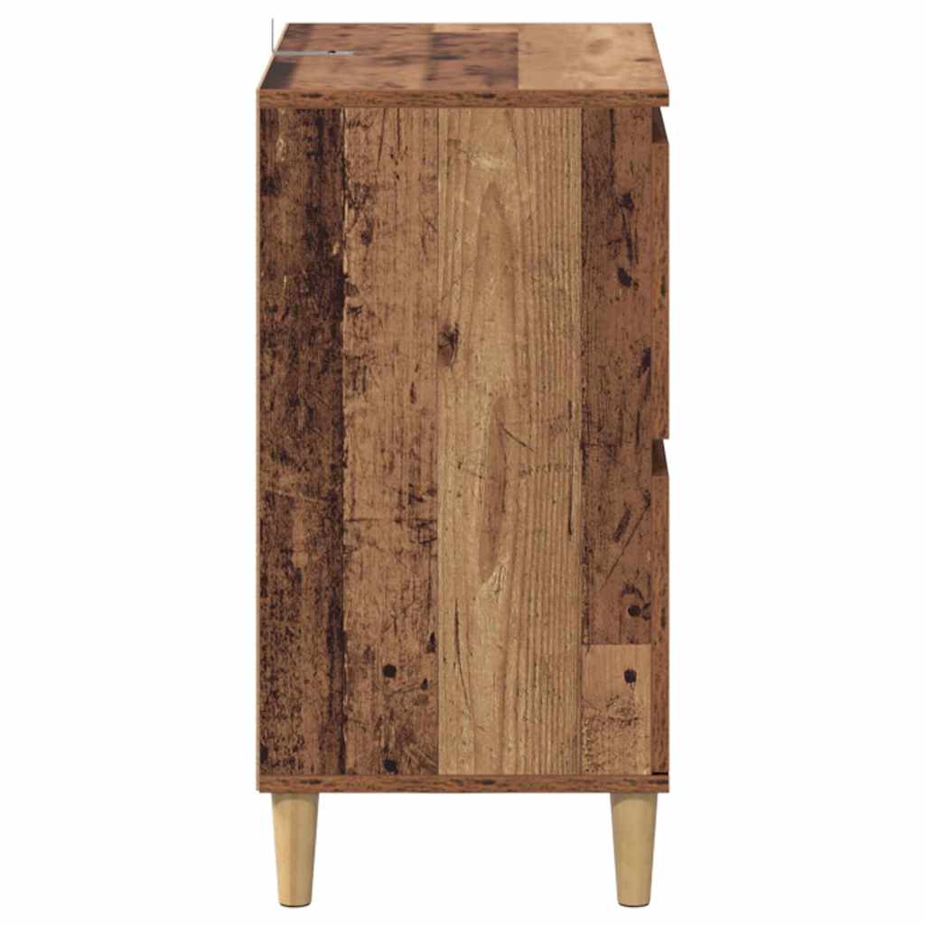 Buffets 3 pcs Bois Ancien 60 x 35 x 70 cm Bois d'ingénierie - XIOS