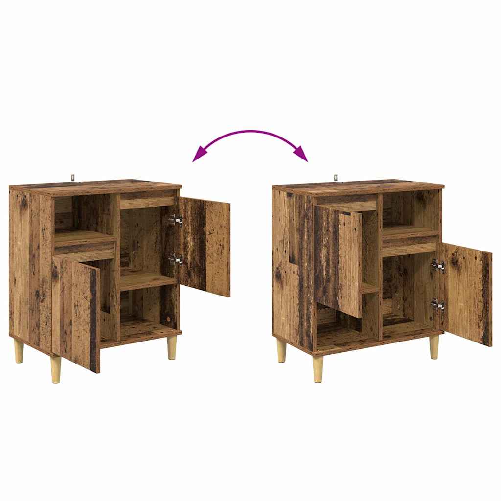 Buffets 3 pc Bois Ancien 60 x 35 x 70 cm Bois d'ingénierie