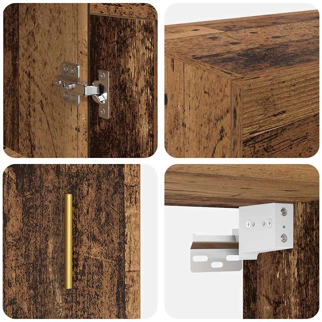 Armoires murales 2 pcs Bois Ancien 69,5 x 34 x 90 cm - XIOS