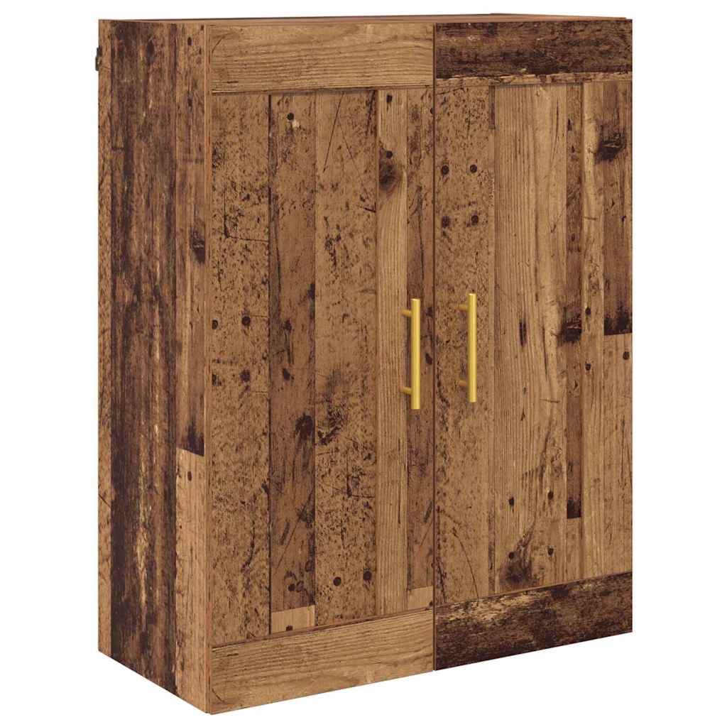 Meuble mural Montage mural 2 pcs Bois ancien 69,5 x 34 x 90 cm - XIOS