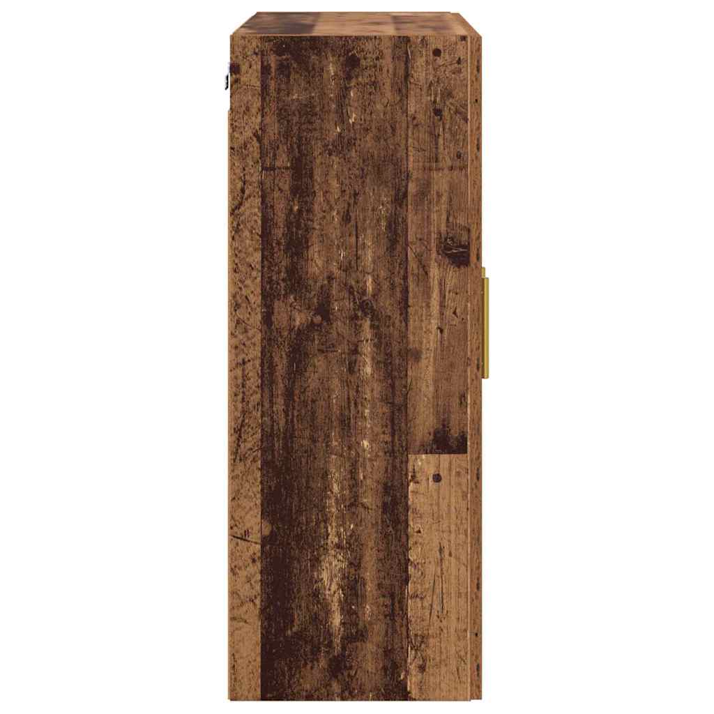 Meuble mural Montage mural 2 pcs Bois ancien 69,5 x 34 x 90 cm - XIOS