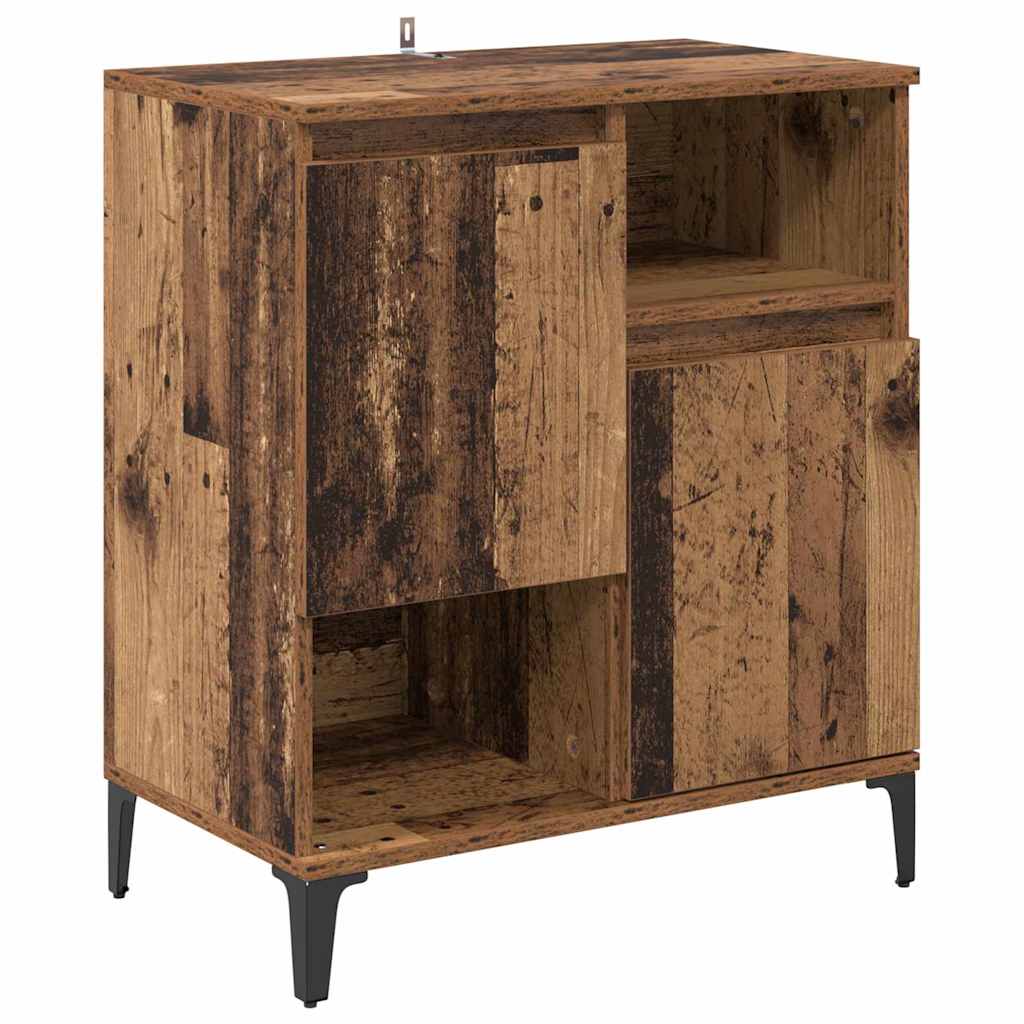 Buffets 3 pcs Bois Ancien 60 x 35 x 70 cm Bois d'ingénierie - XIOS