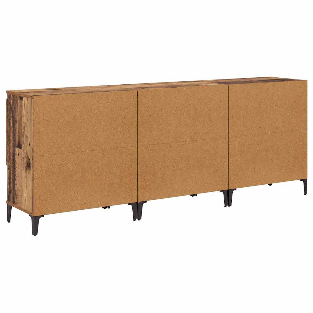 Buffets 3 pcs Bois Ancien 60 x 35 x 70 cm Bois d'ingénierie - XIOS