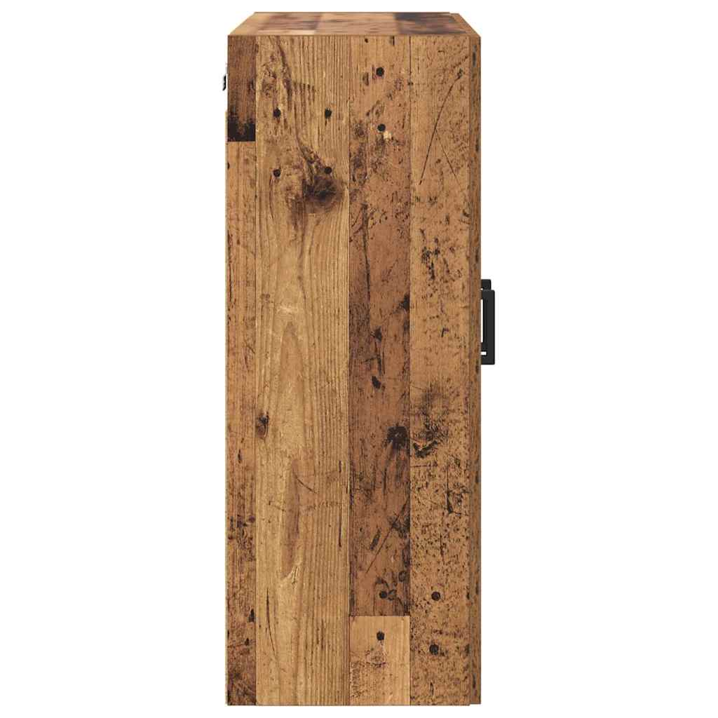 Meuble mural Montage mural 2 pcs Bois ancien 69,5 x 34 x 90 cm - XIOS