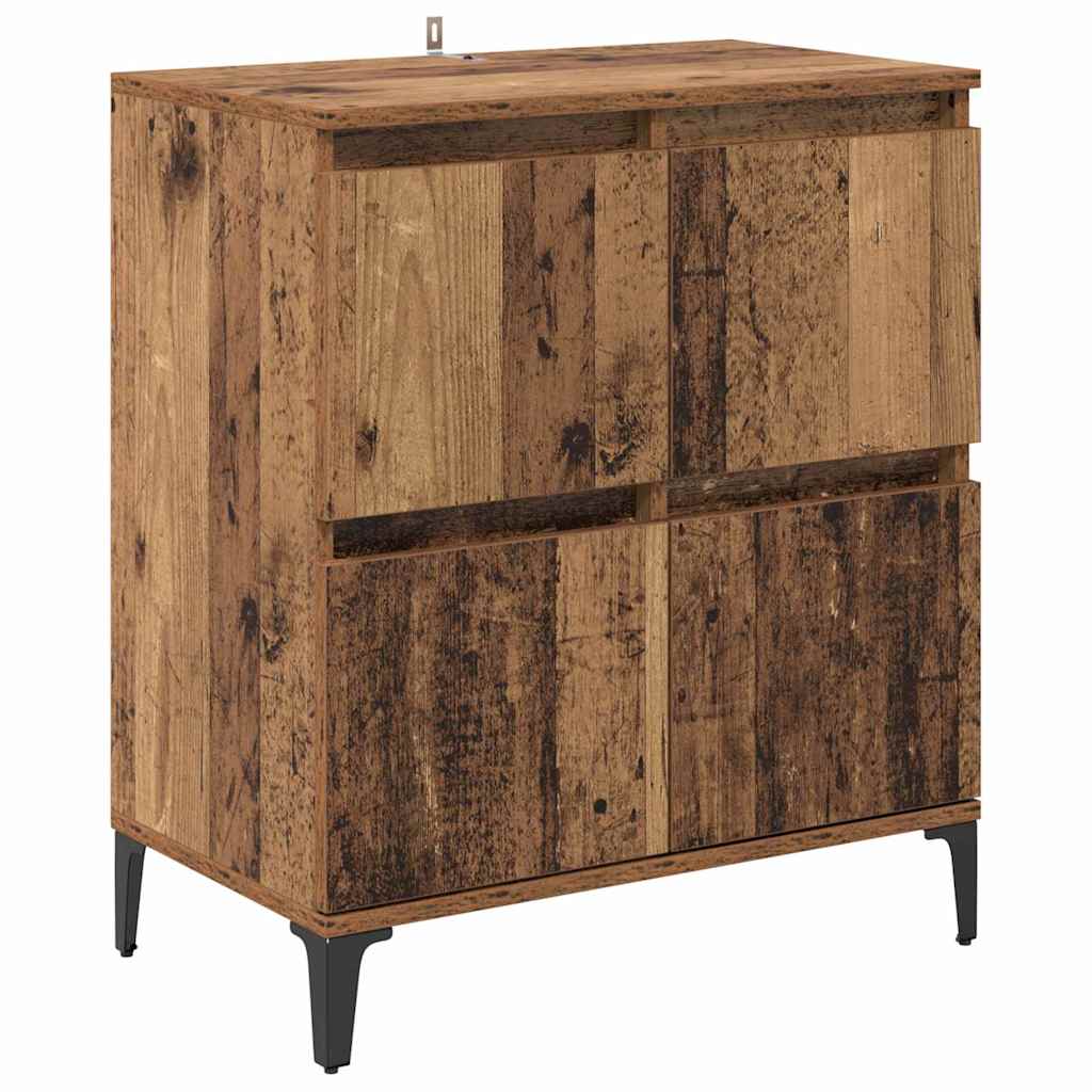 Buffets 3 pcs Bois Ancien 60 x 35 x 70 cm Bois d'ingénierie - XIOS