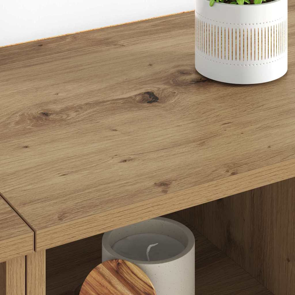 Buffets 2 pcs Chêne artisanal 60 x 35 x 70 cm Bois d'ingénierie - XIOS