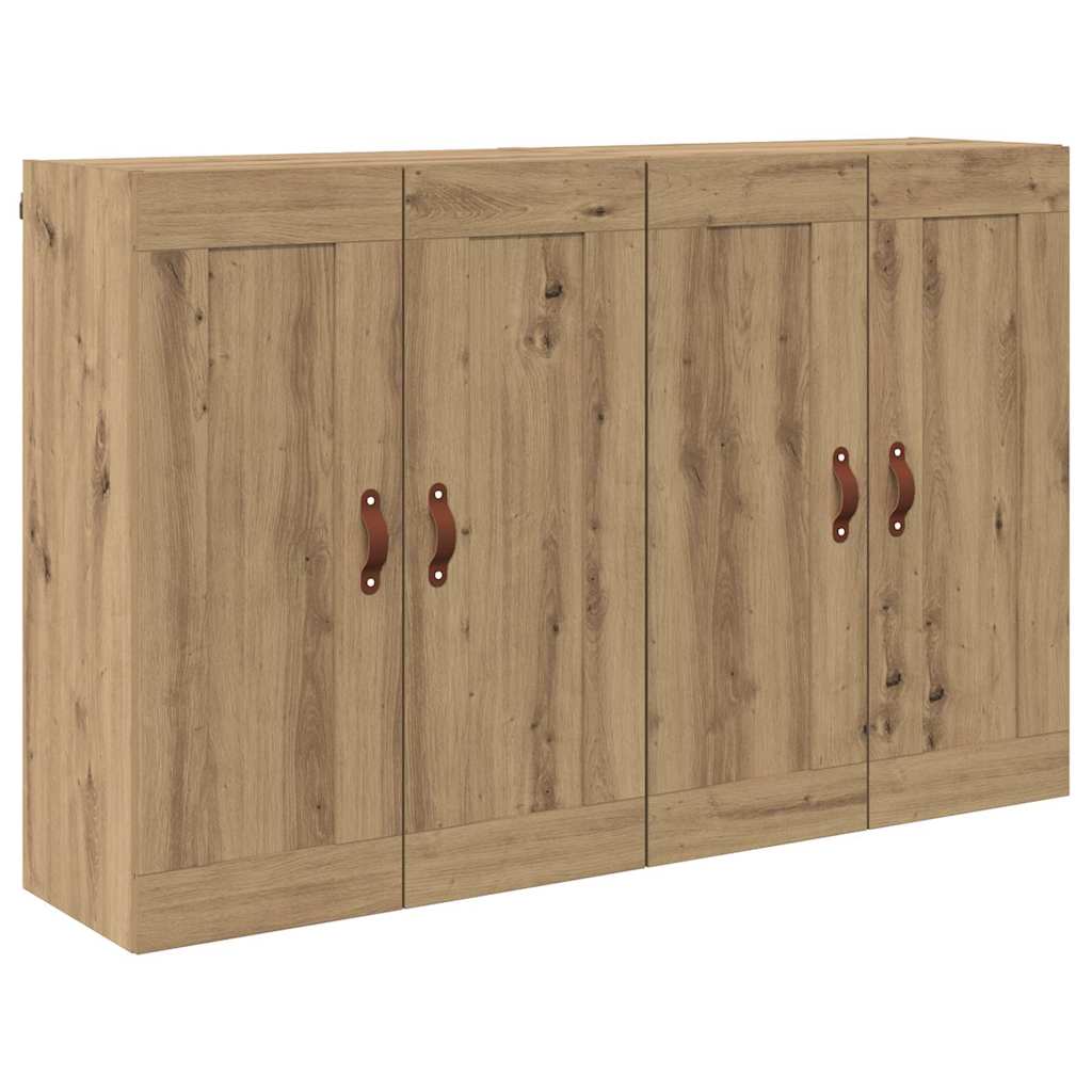Meuble mural 2 pcs Chêne artisanal 69,5 x 34 x 90 cm - XIOS