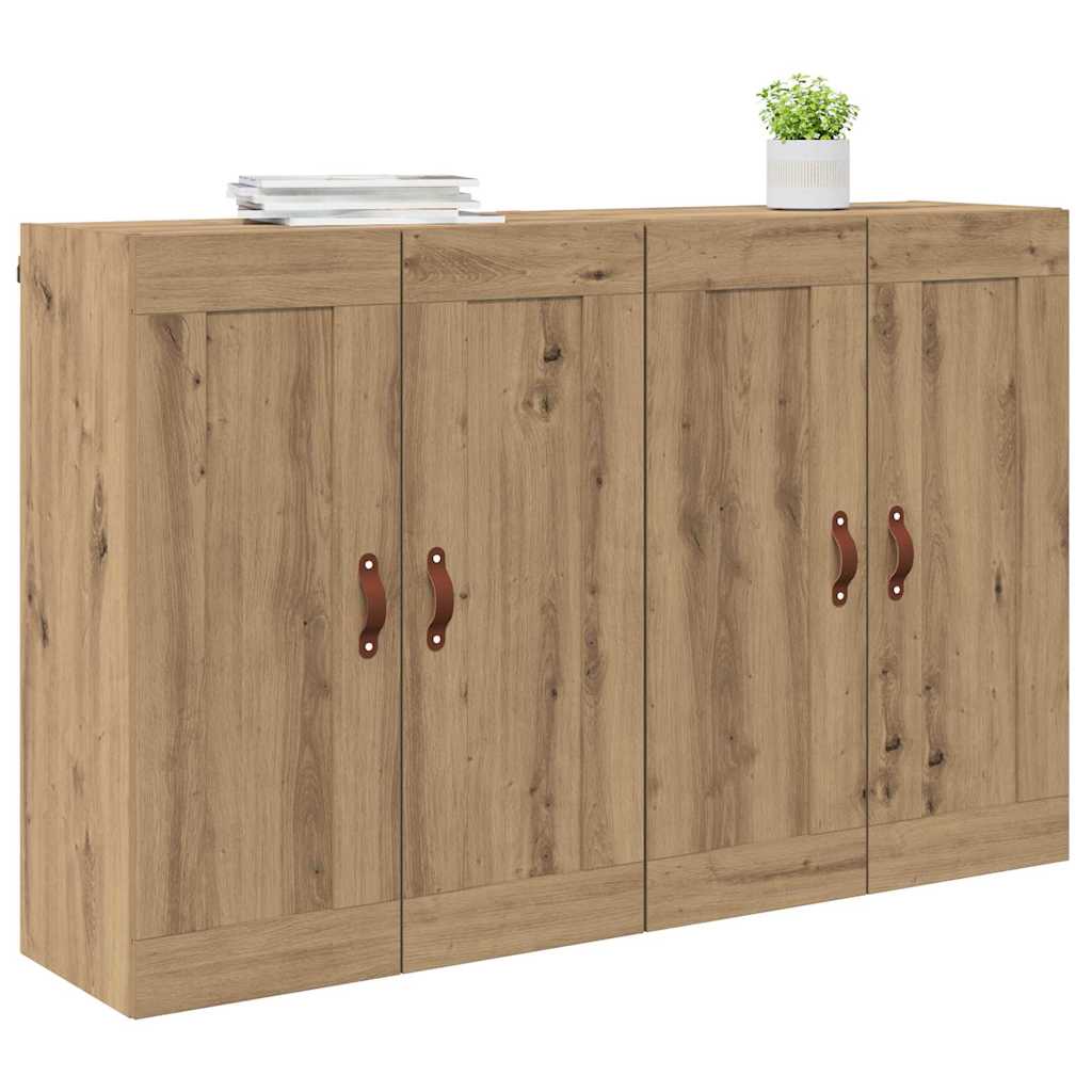 Meuble mural 2 pcs Chêne artisanal 69,5 x 34 x 90 cm - XIOS