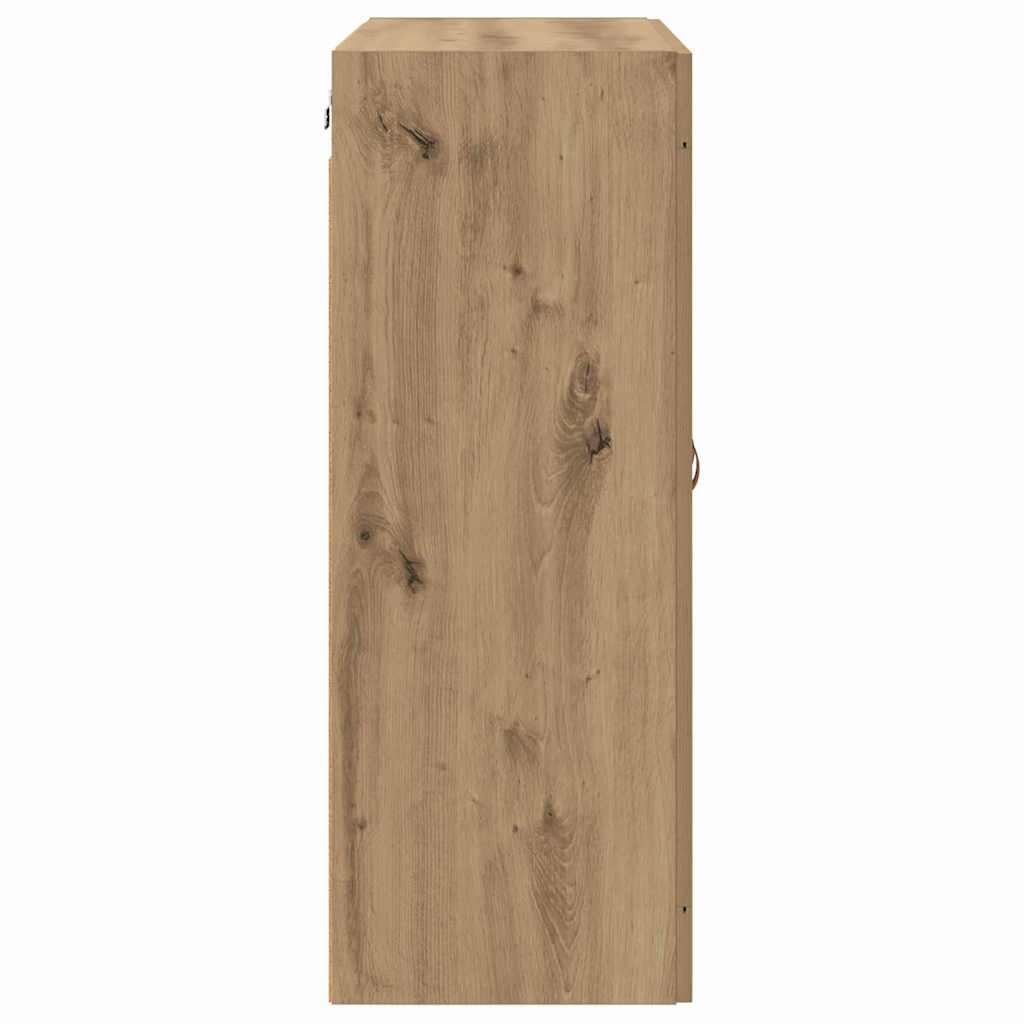 Meuble mural 2 pcs Chêne artisanal 69,5 x 34 x 90 cm - XIOS