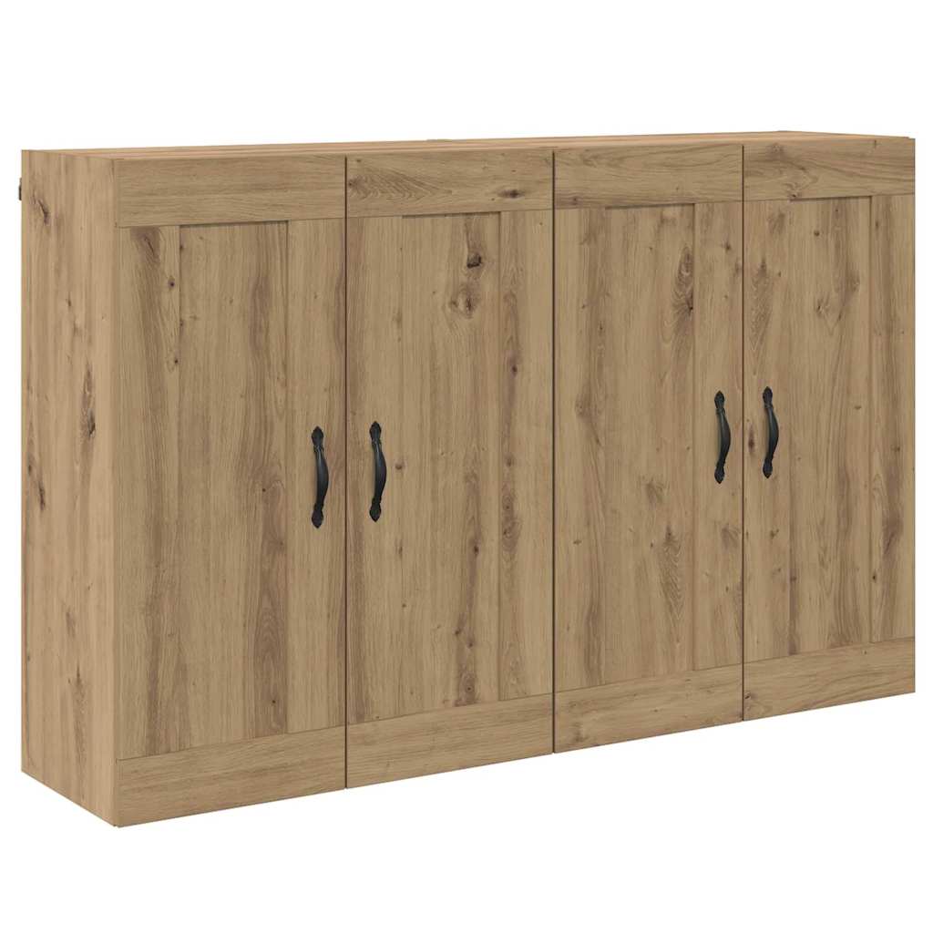 Meuble mural 2 pcs Chêne artisanal 69,5 x 34 x 90 cm - XIOS