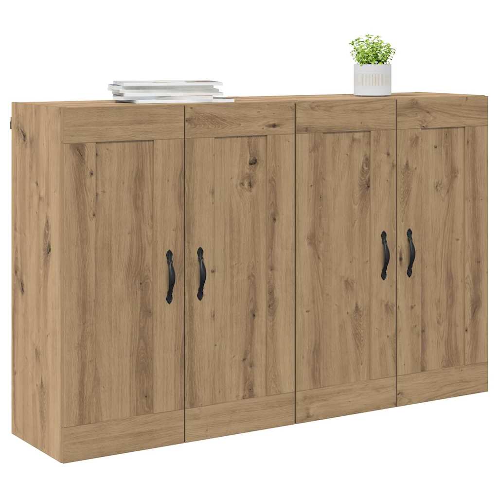 Meuble mural 2 pcs Chêne artisanal 69,5 x 34 x 90 cm - XIOS
