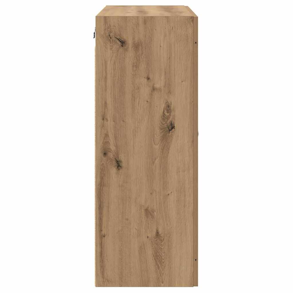 Meuble mural 2 pcs Chêne artisanal 69,5 x 34 x 90 cm - XIOS