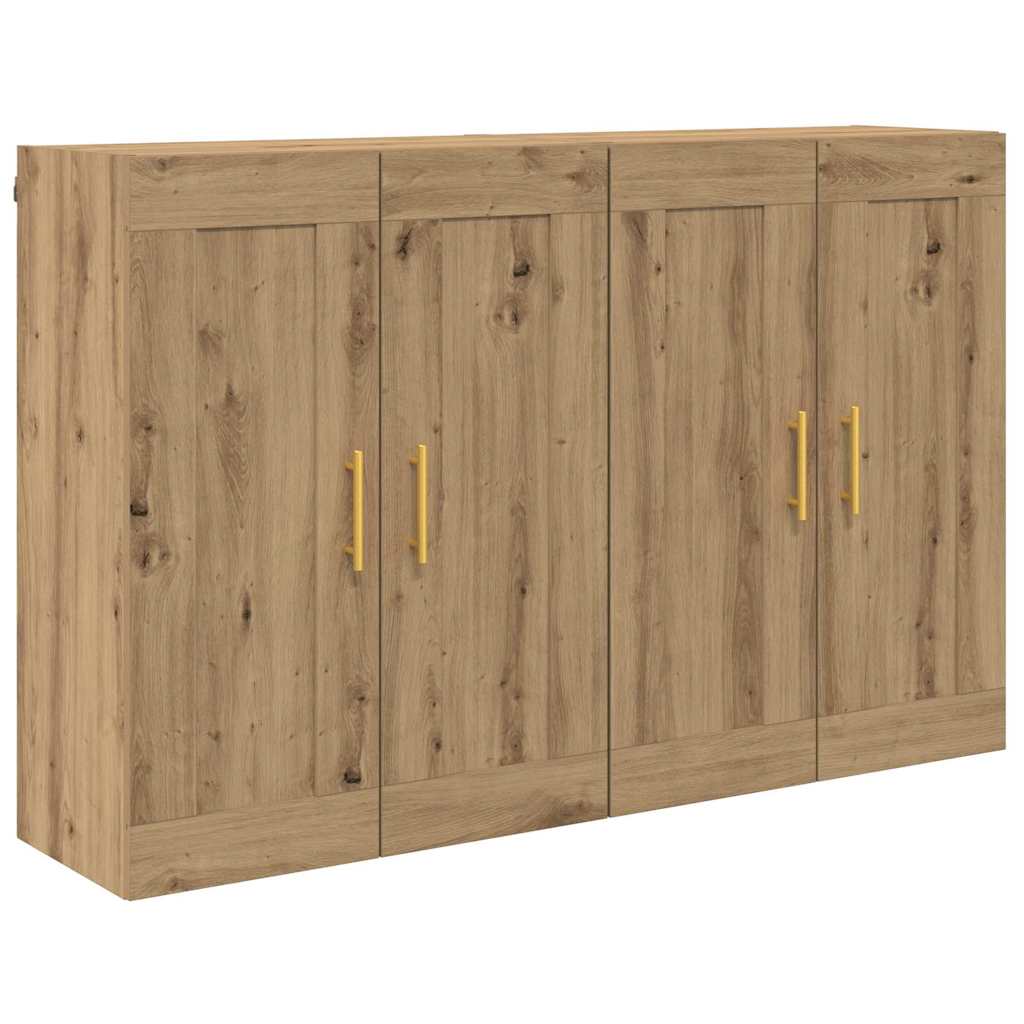 Meuble mural 2 pcs Chêne artisanal 69,5 x 34 x 90 cm - XIOS