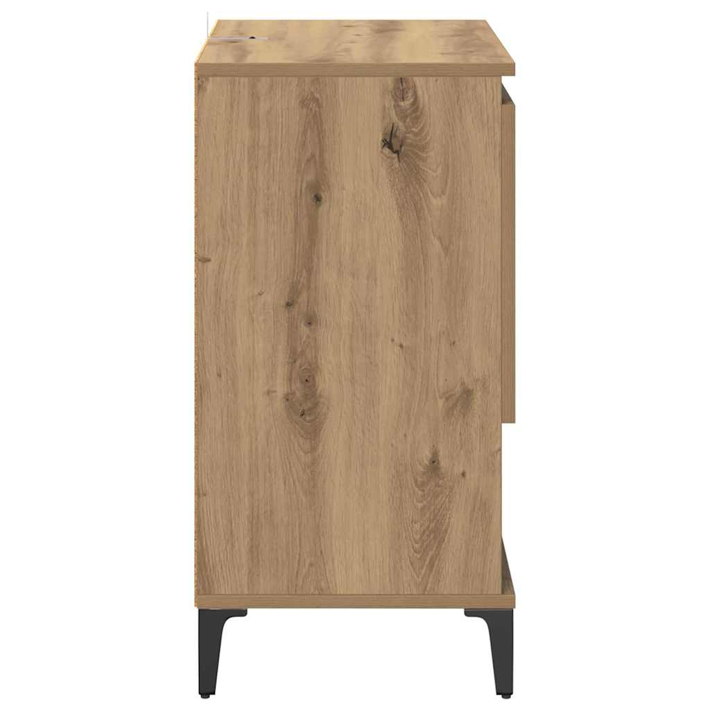Buffets 3 pc Chêne artisanal 60 x 35 x 70 cm Bois d'ingénierie