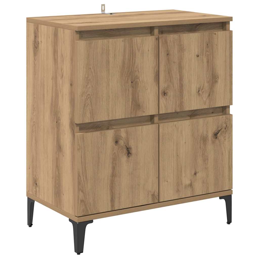 Buffets 3 pc Chêne artisanal 60 x 35 x 70 cm Bois d’ingénierie - XIOS