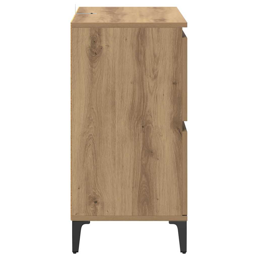 Buffets 3 pc Chêne artisanal 60 x 35 x 70 cm Bois d’ingénierie - XIOS