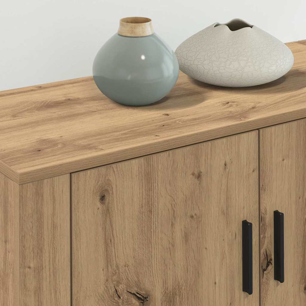 Ensemble de meuble TV mural 3 pc Chêne artisanal