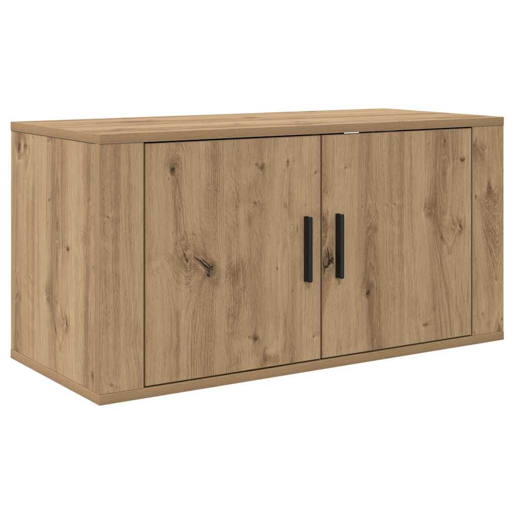 Ensemble de meuble TV mural 3 pc Chêne artisanal