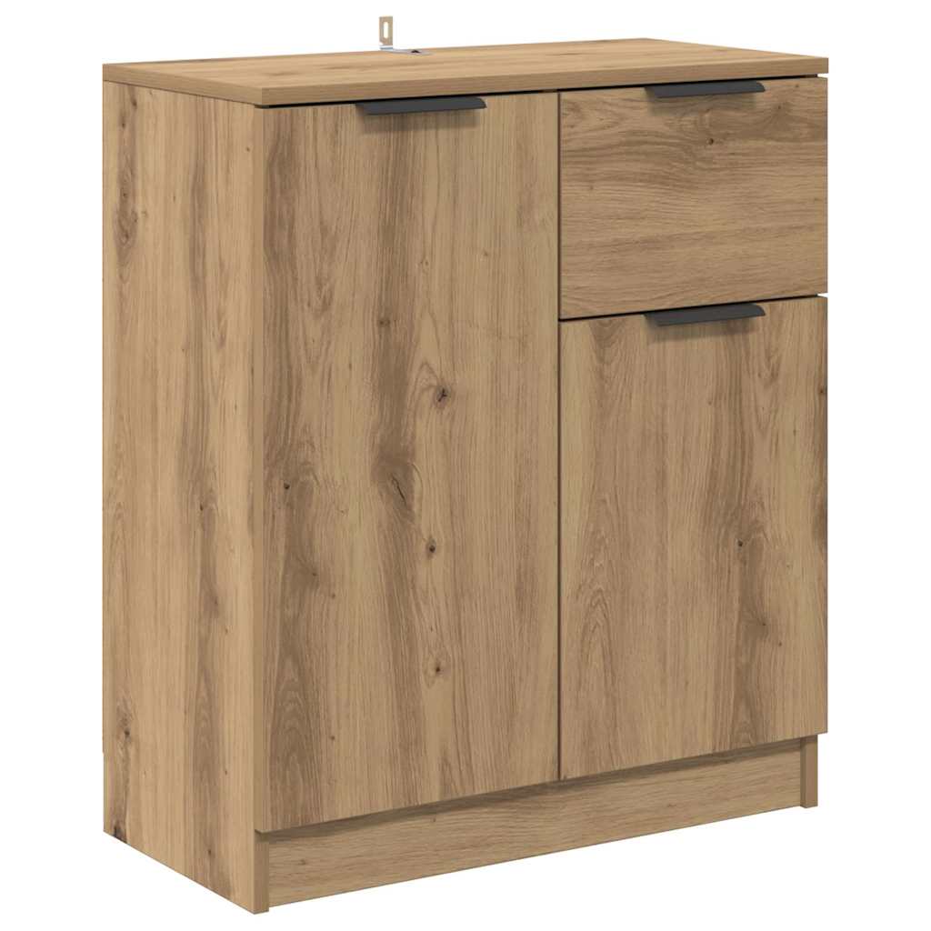 Buffets 2 pcs Chêne artisanal 60 x 30 x 70 cm Bois d'ingénierie