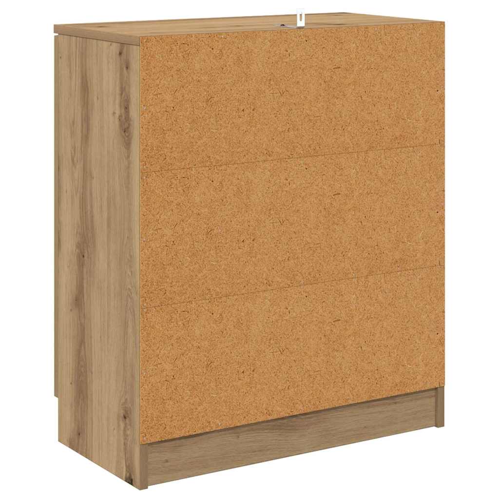 Buffets 2 pcs Chêne artisanal 60 x 30 x 70 cm Bois d'ingénierie
