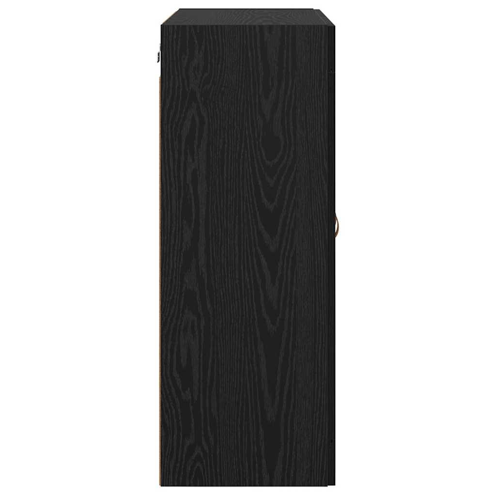 Meuble mural Montage mural 2 pcs Chêne noir 69,5 x 34 x 90 cm - XIOS
