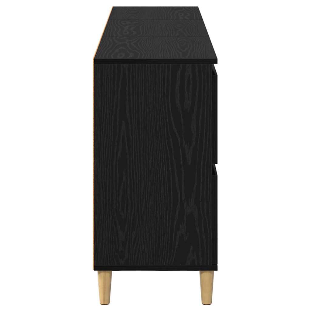 Buffets 3 pc Chêne noir 60 x 35 x 70 cm Bois d'ingénierie