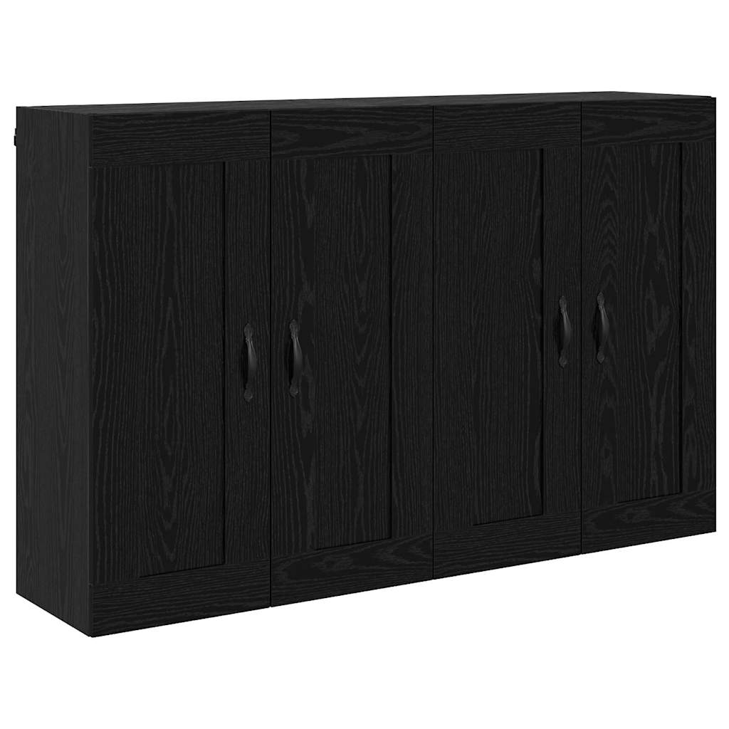 Meuble mural Montage mural 2 pcs Chêne noir 69,5 x 34 x 90 cm - XIOS