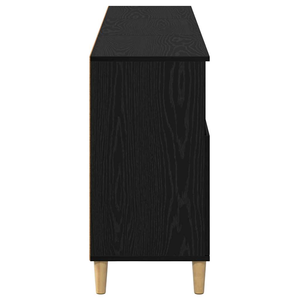 Buffets 3 pc Chêne noir 60 x 35 x 70 cm Bois d'ingénierie