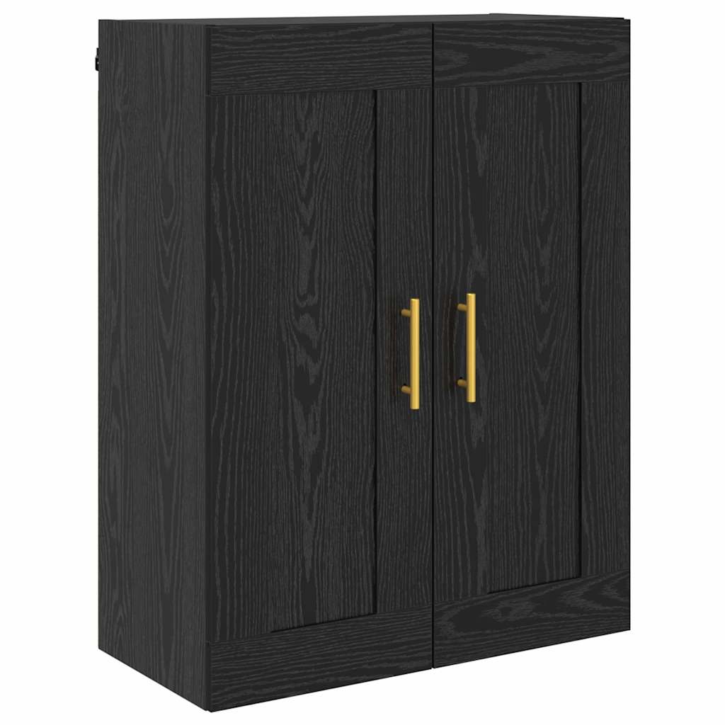 Meuble mural Montage mural 2 pcs Chêne noir 69,5 x 34 x 90 cm - XIOS